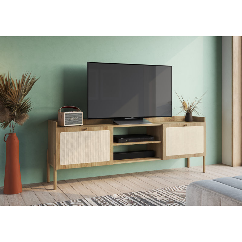 Meuble télé pour téléviseur de 65 po ou moins Ailine, Brun