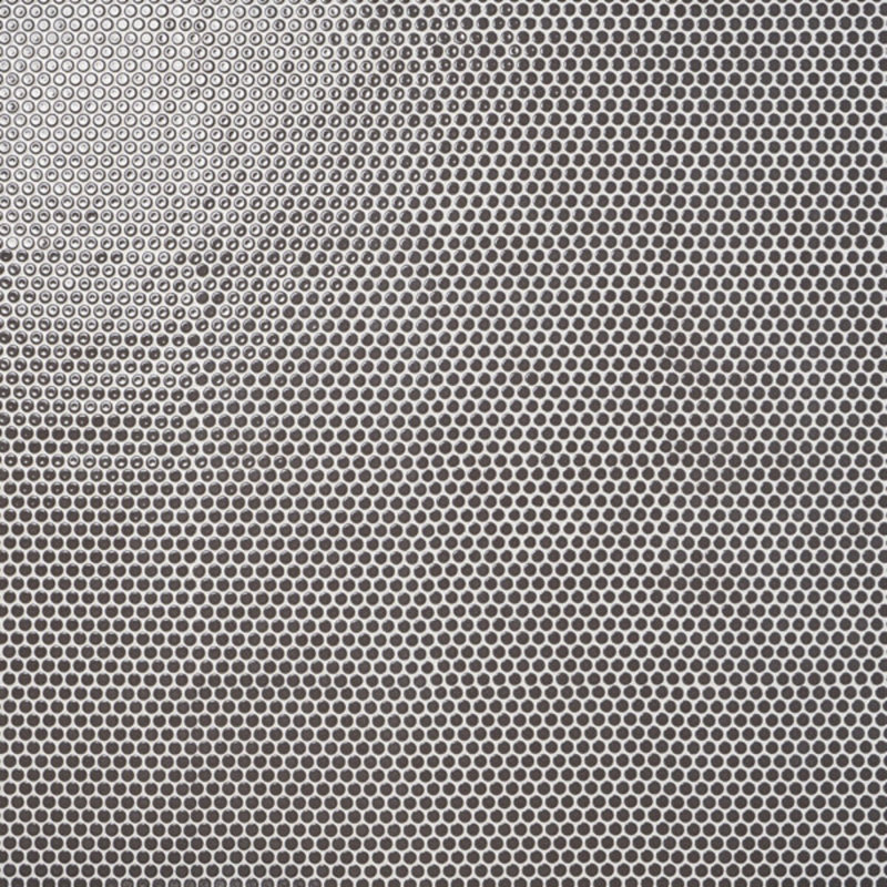 Eden 1" Rimmed Penny Round Matte Porcelain Mosaic Tile, Charcoal