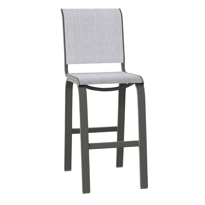 Tabouret de bar 29,5 po Holna, Graphite texturé, Bijou
