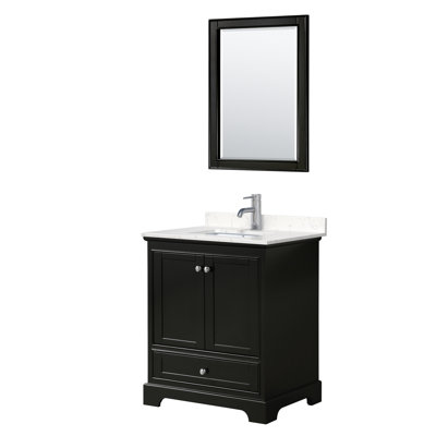 Ensemble de meuble-lavabo simple 30 "avec miroir Deborah