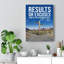 Results Or Excuses - Wrapped Canvas Print-427086408