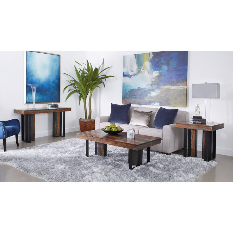 Omur Solid Wood Top Coffee Table