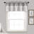 Linen Button Cotton Blend Tailored Window Valance-1495815222-1495815224