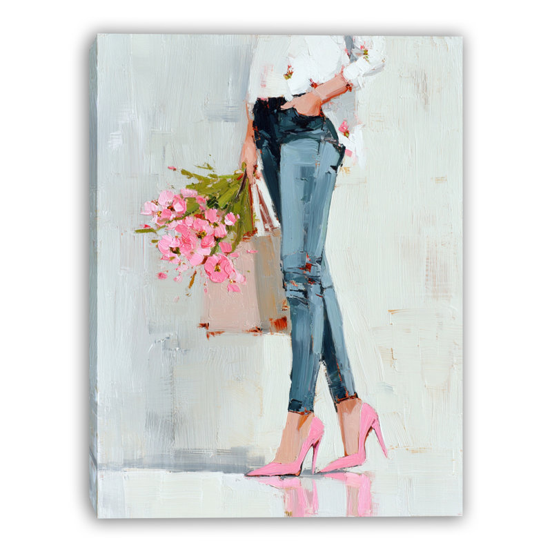 Art urbain sur toile tendue Urban Bloom, L 30 po x H 40 po x P 1,5 po