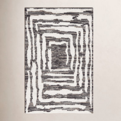 Kass Hand Knotted Wool Abstract Indoor Rug