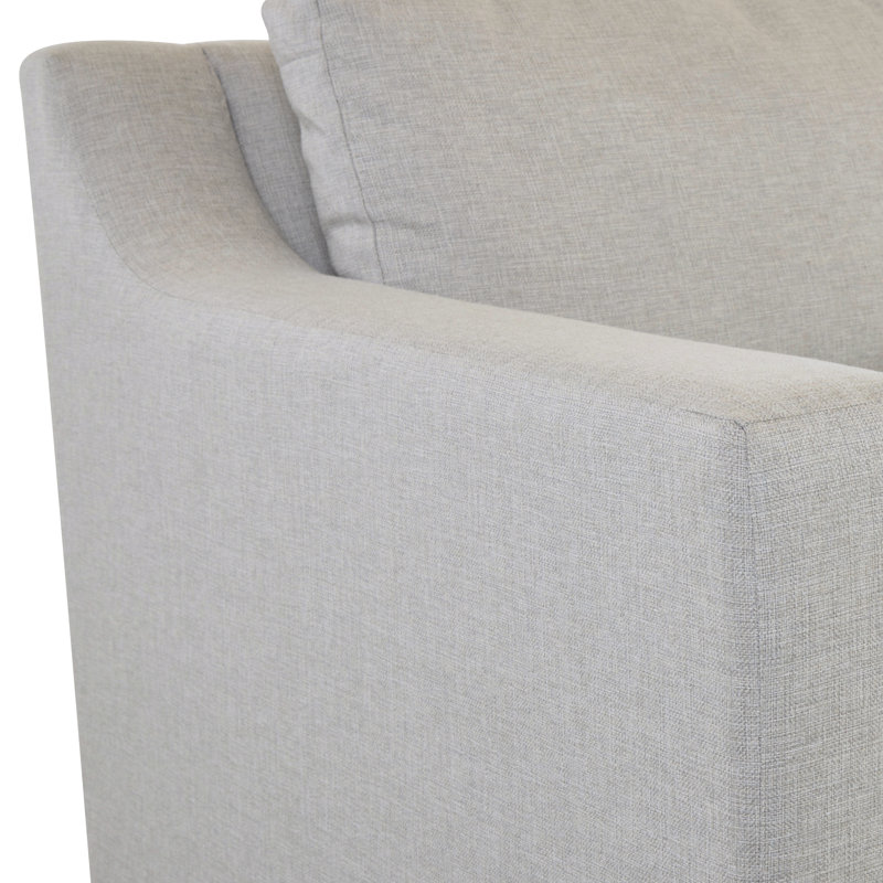 Canapé modulaire 2 pièces Rhodes, Orienté vers la droite, Tissage natté ivoire Drusky Sustain®