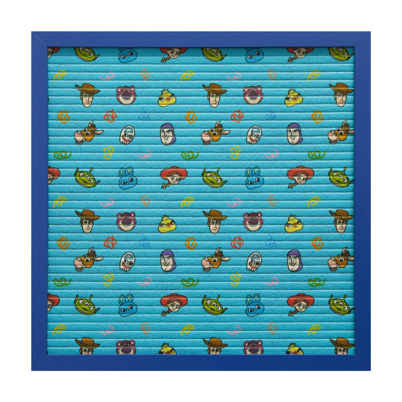 Bloc-notes avec cadre en panneau de fibres à densité moyenne 12 po x 12 po Toy Story, comprenant 145 caractères