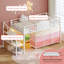 Lit mezzanine simple simple avec 9 tiroirs de rangement et tablettes pour escalier Lit mezzanine pour enfants avec espace de rangement sous le lit-255039126-257142884