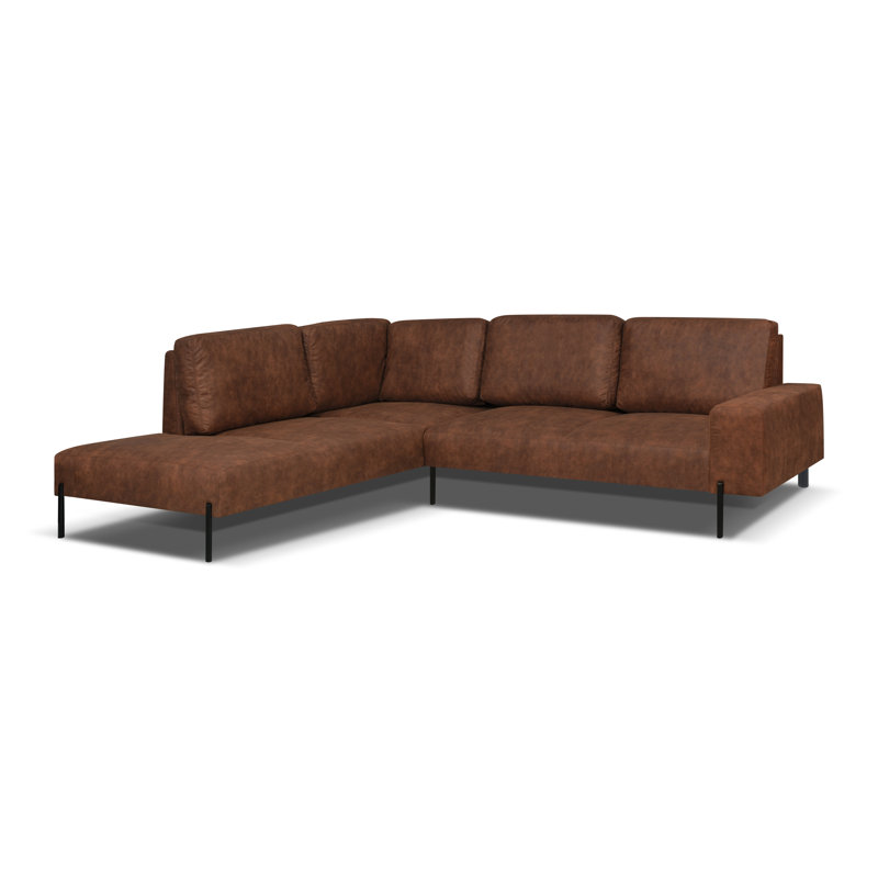 Adaleah 4 Seater Corner Sofa , Left Hand Facing, Brown