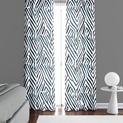 Dezerey Semi Sheer Curtain Pair