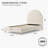Jodiel Arched Boucle Upholstered Bed Frame-88745854-118914769