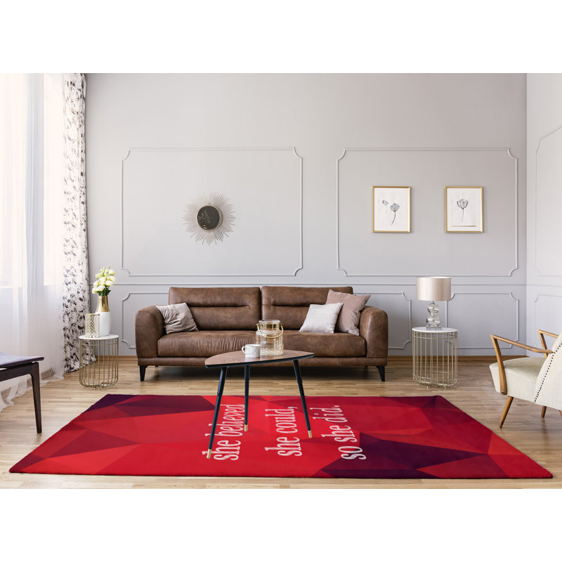 Tapis en chenille en polyester Faux Gemstone, Rectangle 8 pi x 10 pi