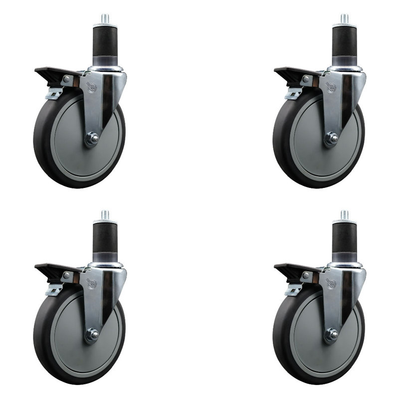 Ensemble de roulettes extensibles en caoutchouc Thermoplastic