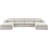 Howardine Upholstered U-Shaped Sectional with Ottoman Reversible-82751090