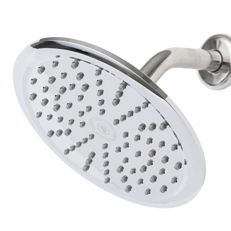 Niagara Conservation N9517CH Rainfall Spa 1-Spray with 1.75 GPM 8-in. Wall Mount Adjustable Fixed Shower Head in Chrome, 1-Pack | Bathroom Shower Head Sprayer with Pressure Compensation