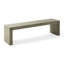 Banc de salle à manger en bois d'acacia, gris et taupe