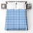 Blue White Gingham Quilted Bedspread All Sizes-128700290