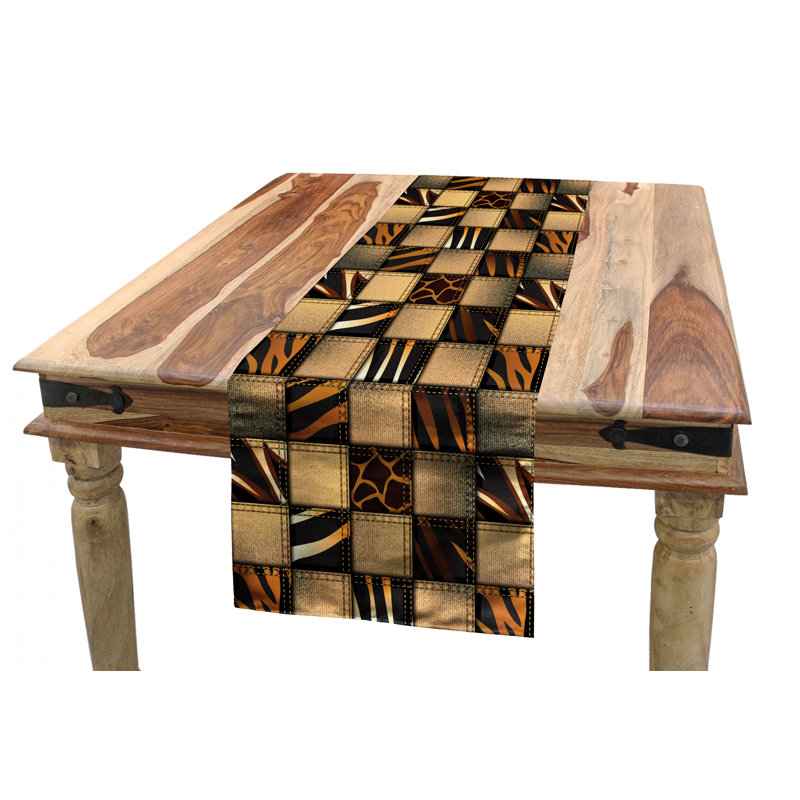 Animal Print Table Runner, 120" x 16"