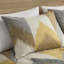 Édredon pour lit double / grand 3 pièces, jaune, rembourré, coton imprimé, mini jaune, avec rembourrage