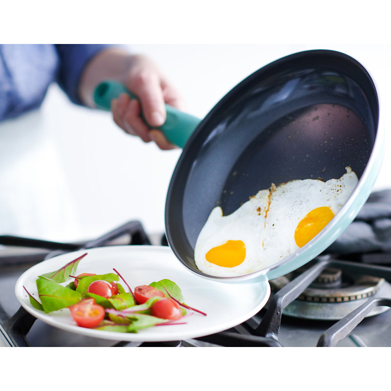 Turquoise Aluminum Non-stick 13-Piece Cookware Set