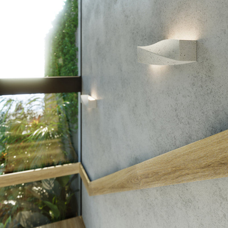 Ester Concrete Flush Mounted Sconce