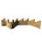 12'' H x 72'' W Tan Bamboo Lawn Edging