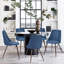 Boerner 47cm H Polyester Blend Upholstered Side Chair in Blue-913804367