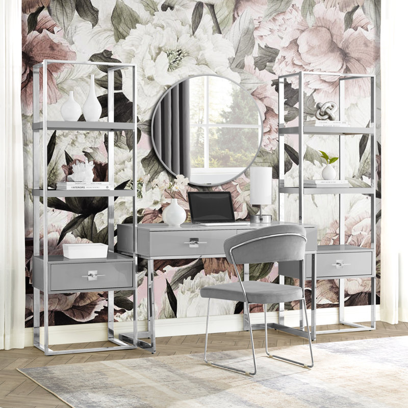 2 Piece Writing Desk Office Set