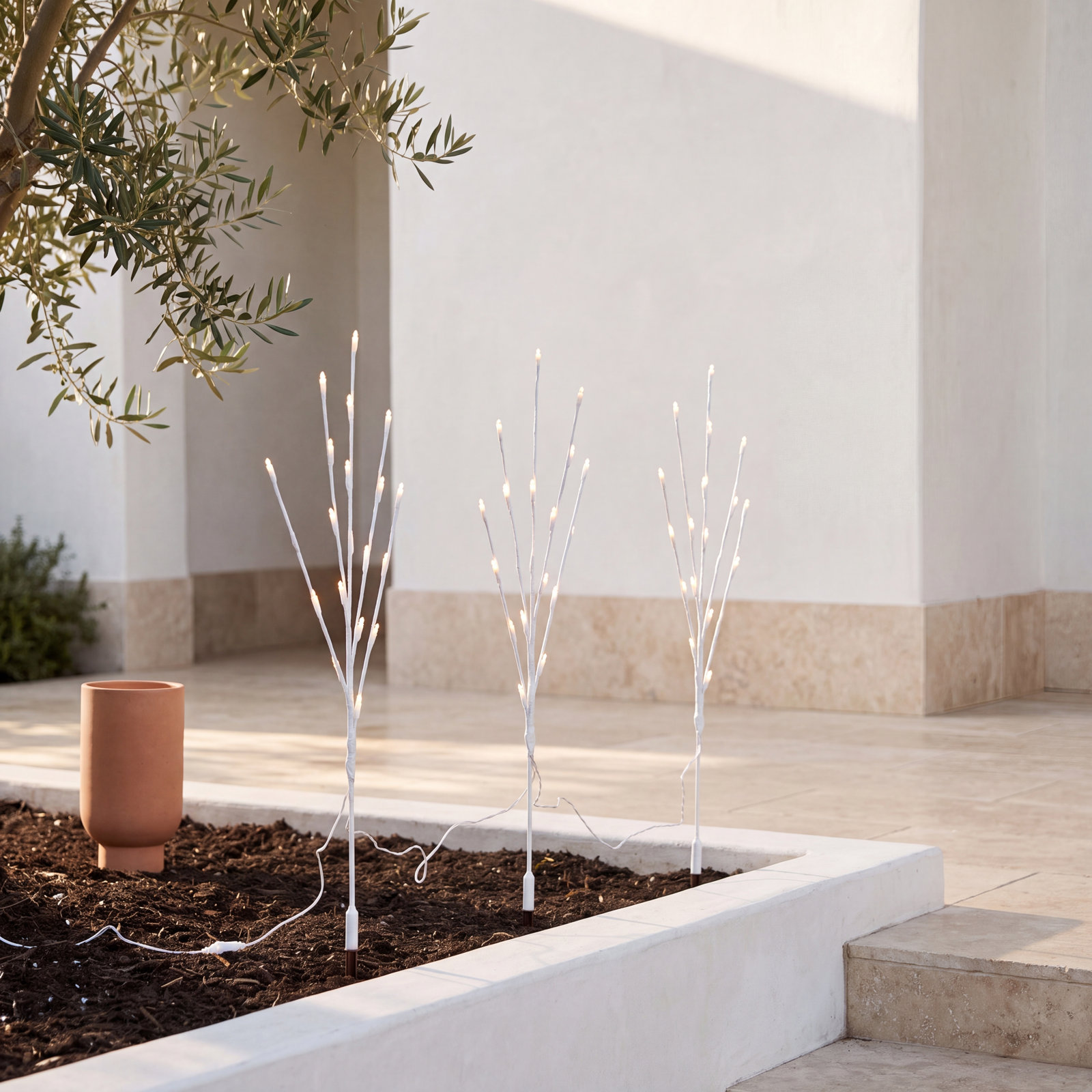 48" LED Twig Pathway Stake Light Set, 60, 36"