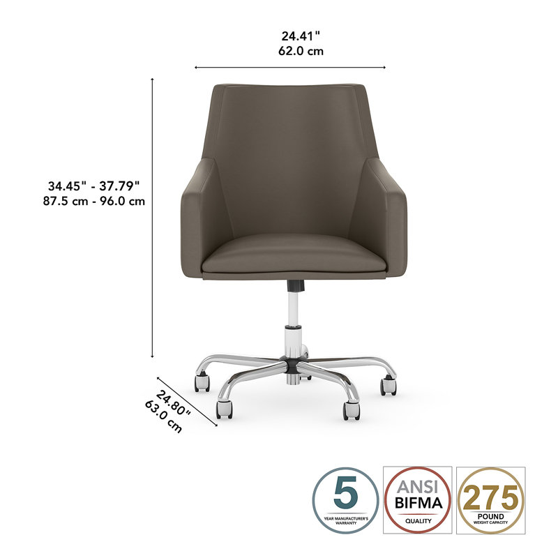 Chaise de travail Cabot, Gris