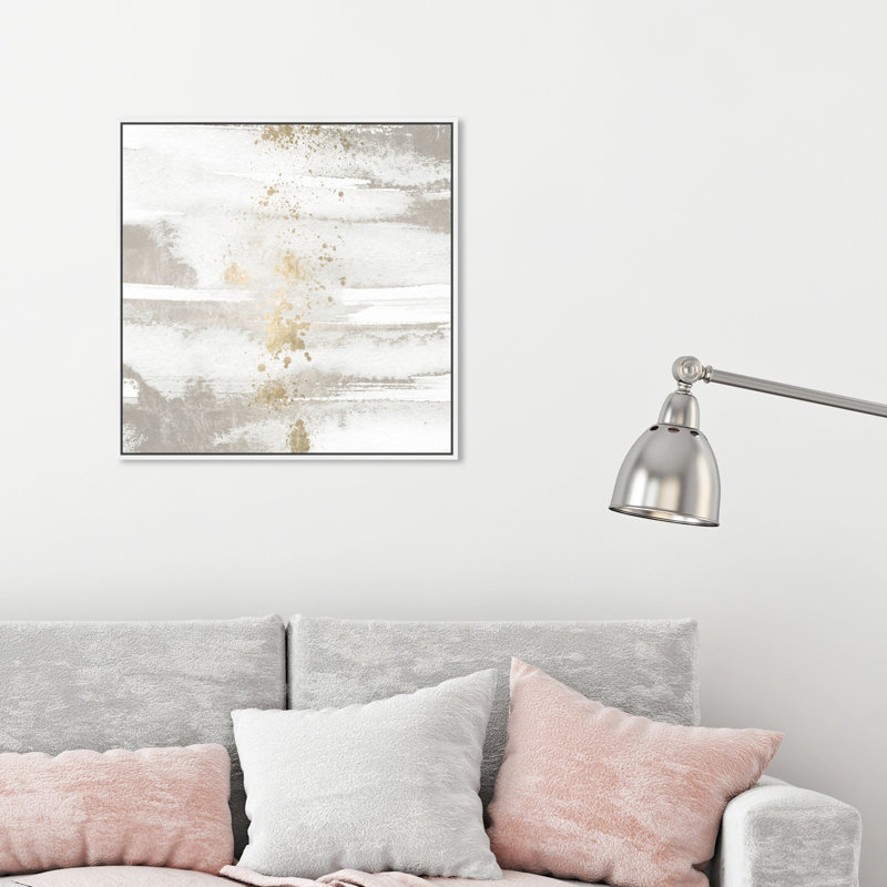 Peinture « Past Autumn » de Bart Robarts, Cadre blanc, H 24 po x l 24 po x 1,5 po