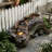 Natural Tree Trunk Outdoor Fountain With LED Lights & 15W ETL Pump