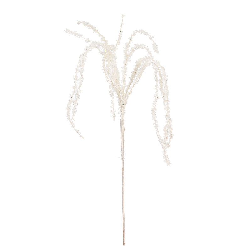 35" Artificial Hanging Ice Pick 2/Bag., White