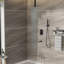 Ensemble de douche huilé en caoutchouc et bronze - Douche de baignoire à fixation au plafond de 12 pouces avec robinet de douche à 3 fonctions pour la pluie et la douche à main Système d'installation facile d'entretien