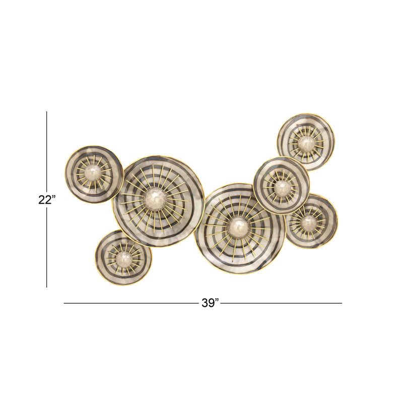 Traditional Abstract Wall Decor on Metal