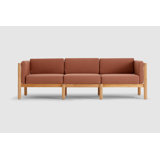 Haven Teak Outdoor Sofa with Sunbrella Cushions in Canvas
