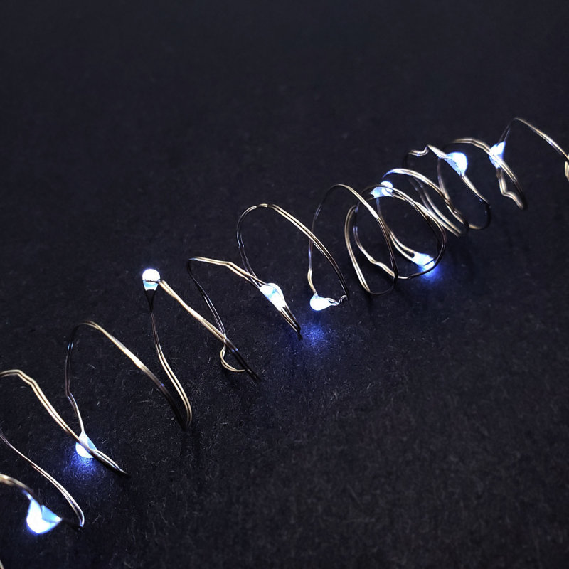 Kennemer Battery Operated LED Fairy String Lights with Timer, Cool White