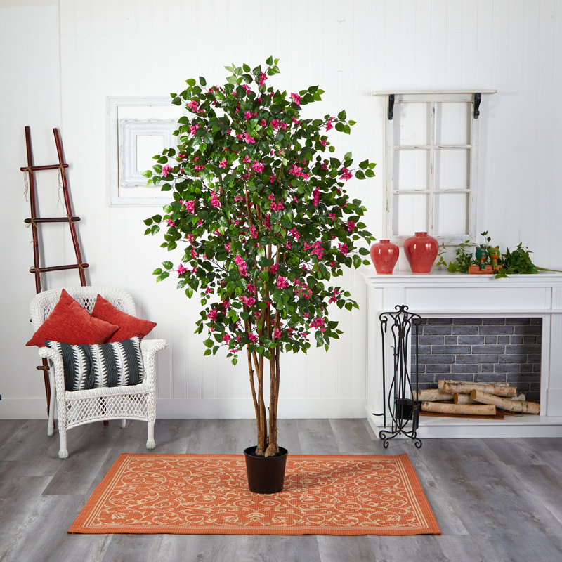 Arbre en soie 6 'Bougainvillea, H 72 po x l 37 po x P 37 po
