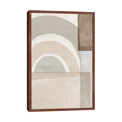 Beige Colour Blocks 1 Piece Painting on Canvas