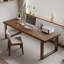 70.87"Light walnut Rectangular Solid Wood desk-1151196954