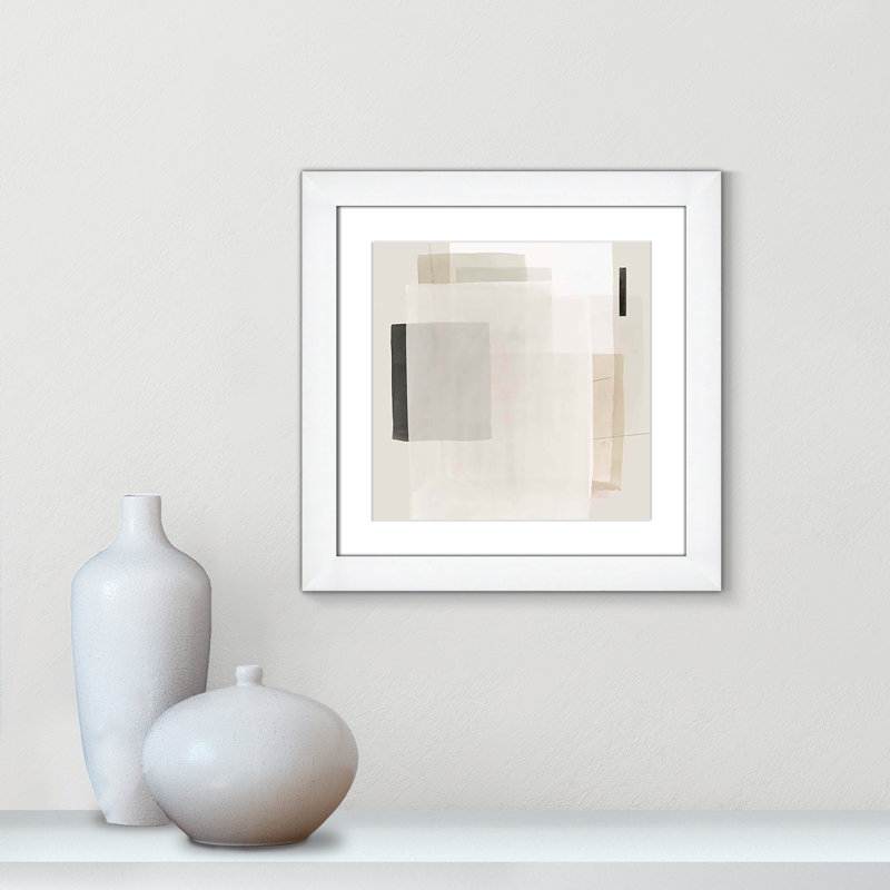 Mystical Momentum I par Hazel J, Encadrement cubique blanc, H 18,5 po x l 18,5 po x P 1,25 po