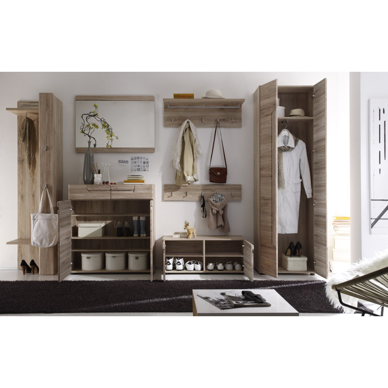 Hall Tree with Shoe Storage