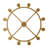 12-Light Dimmable Wagon Wheel Chandelier-2052302940