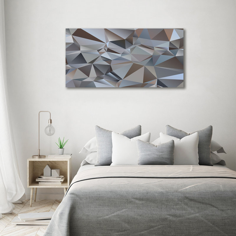 Abstraction Triangles - Wrapped Canvas Print