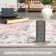 Boho Luxurious Vintage Floral Printed Area Rug Living Room Washable Stain Resistant Durable Carpet Bedroom Erasable Non-Shedding Soft Floor Mat Bedside Rug Farmhouse Decor