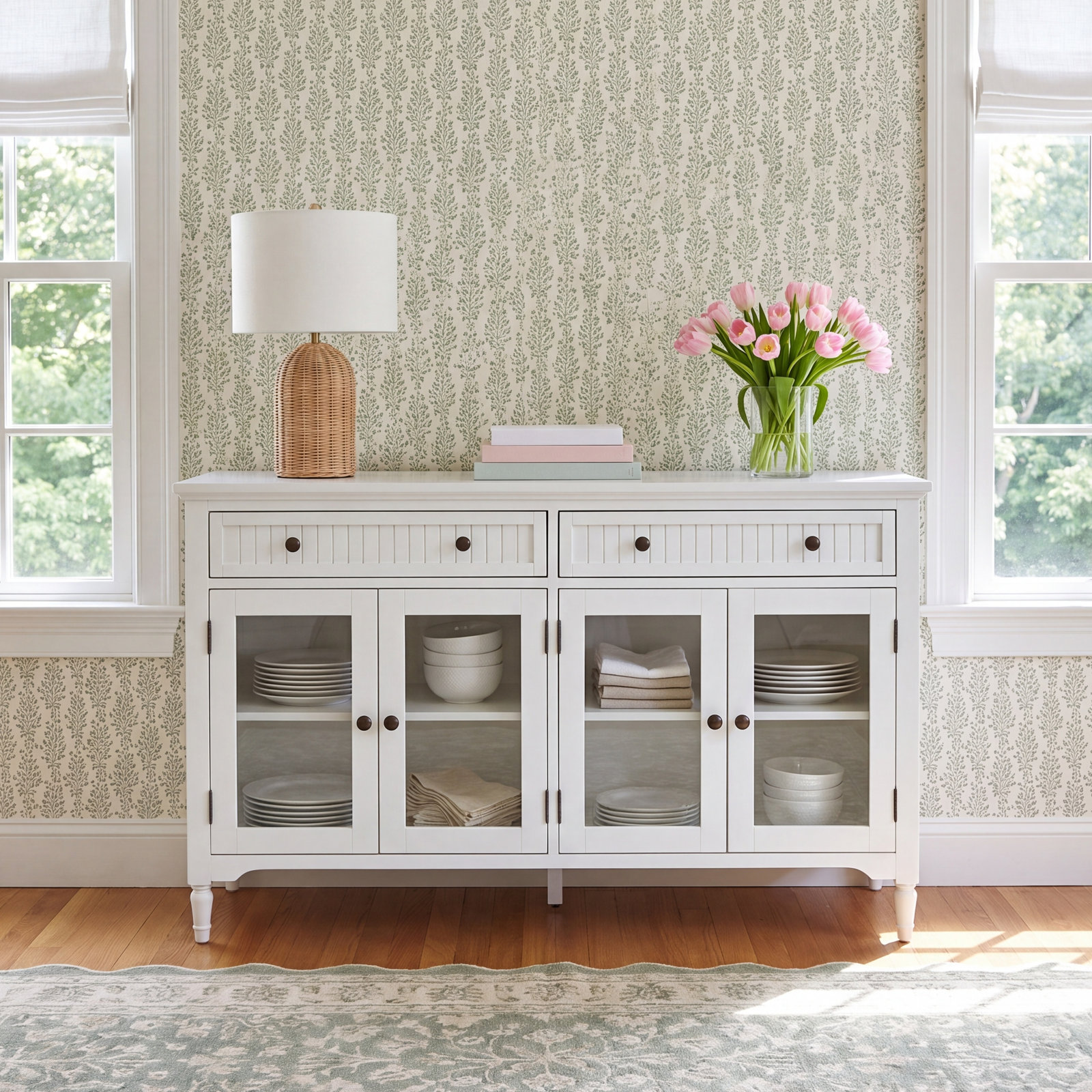Pearce Acacia Sideboard, White