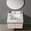 Comptoir de meuble-lavabo en marbre 31 po, comptoir de salle de bain avec lavabo central encastré rectangulaire et dosseret de 4 po de hauteur