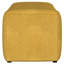 Banc rembourré en tissu Shaundrel capitonné jaune moutarde-1810299549