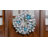 Flocked Pine with Teal and Silver Ornaments Artificial Christmas Wreath 24-Inch Unlit