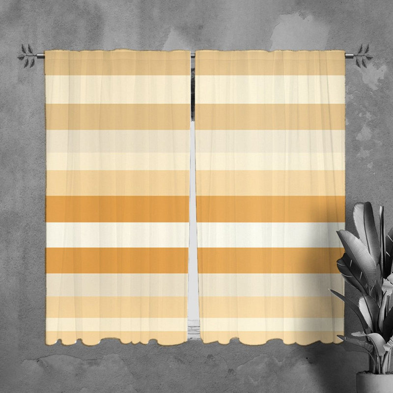 Paire de rideaux obscurcissant en polyester Yensi, Largeur (20 po) x longueur (61 po)
